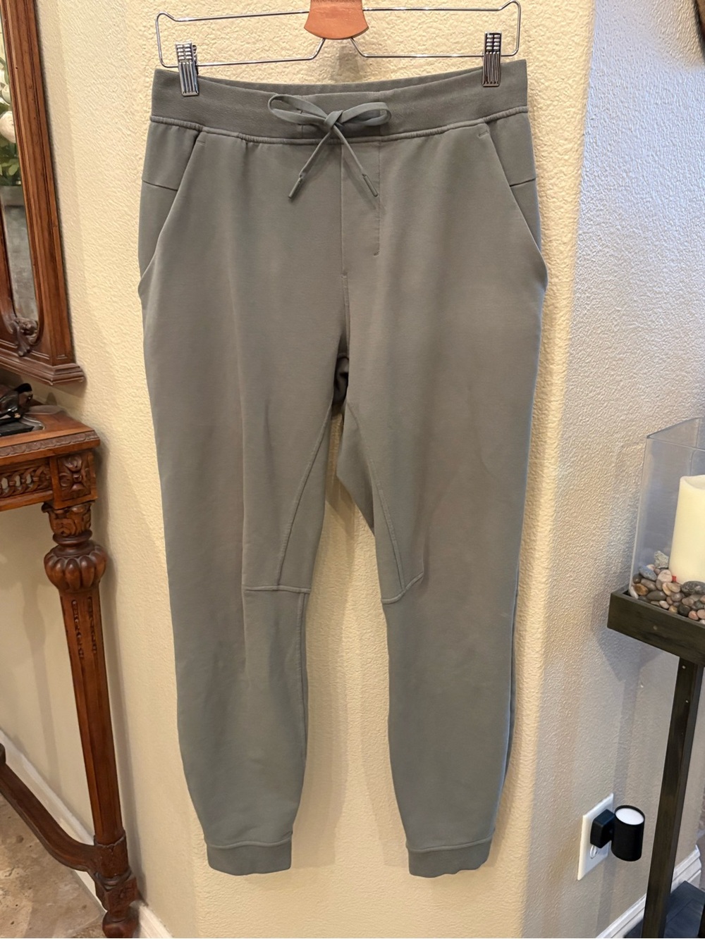 Lululemon Men Light Olive Drawstring Jogger Pants Size Medium